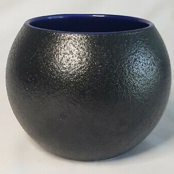 NWOB STARBUCKS BUB20 Black Blue Barrel Mug Cup Cannon Weight Lift Ball 12oz - Picture 6 of 7